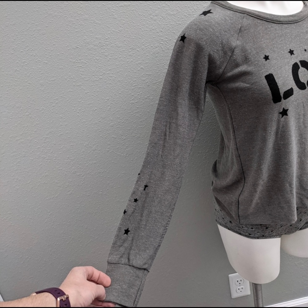 New! Chaser Love Star cut out sweatshirt